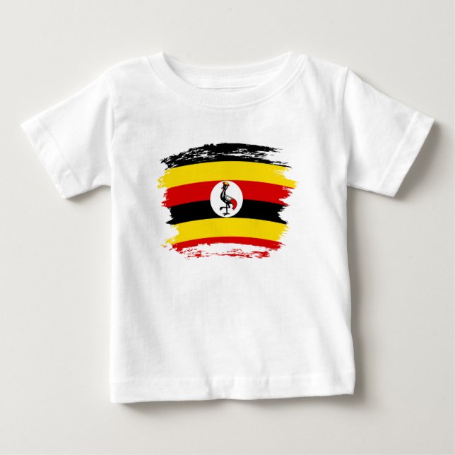 Camiseta Bandeira do Uganda (Frente)