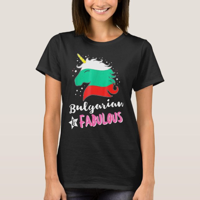 Camiseta Bandeira do Unicórnio búlgaro Bulgária (Frente)