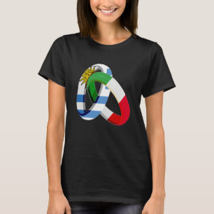 Camiseta Bandeira do Uruguai Itália Anel de Casamento Casam