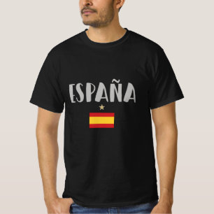 Camiseta Bandeira do Ventilador de Futebol do espanha