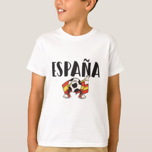 Camiseta Bandeira do Ventilador de Futebol do espanha