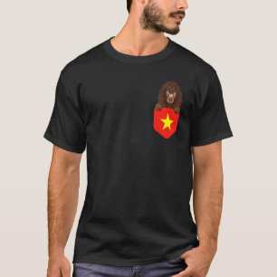 Camiseta Bandeira Do Vietnã Cão Irlandês De Água Espanhol N