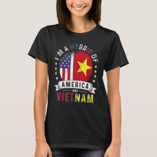Camiseta Bandeira do Vietnã Patriota dos EUA Crescida Ameri