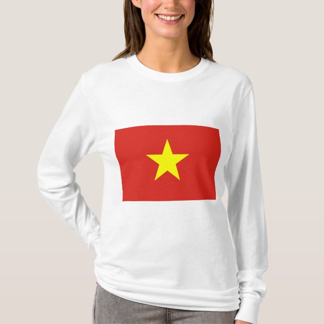 Camiseta Bandeira do Vietname (Frente)