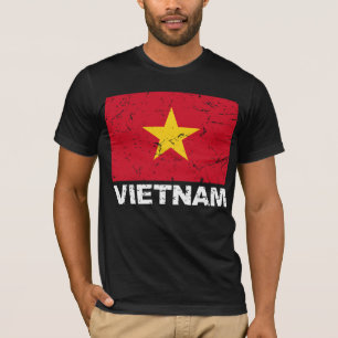 Camiseta Bandeira do vintage de Vietnam