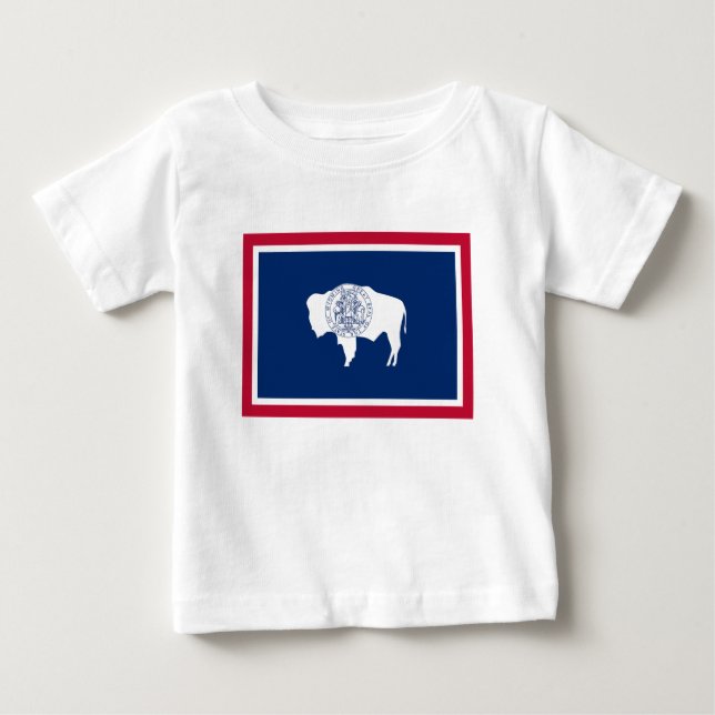 Camiseta Bandeira do Wyoming (Frente)