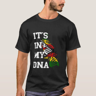 Camiseta Bandeira do Zimbábue Está na Minha Molécula de DNA