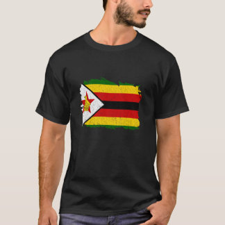 Camiseta Bandeira do Zimbábue Orgulho Zimbabuano Vintage Ra