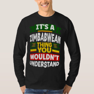 Camiseta Bandeira do Zimbábue Zimbabwe Coisa do Zimbábue
