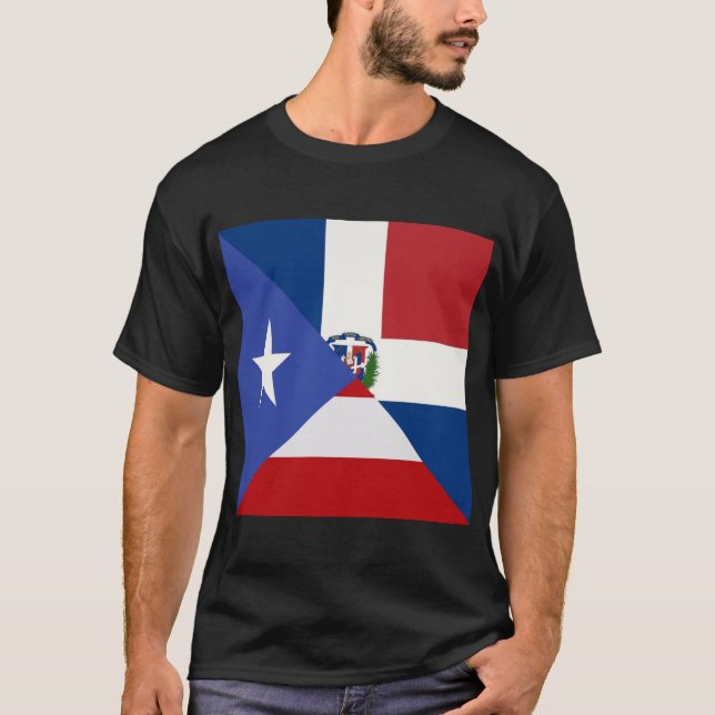 Camiseta Bandeira Dominicana em Porto Rico | PR República d (Frente)