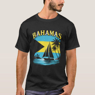 Camiseta Bandeira dos Bahamienses Orgulhosos das Bahamas