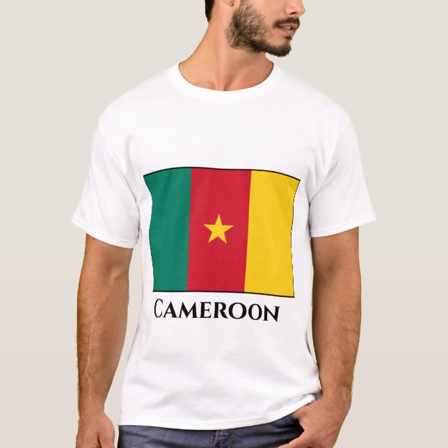 Camiseta Bandeira dos Camarões (Frente)