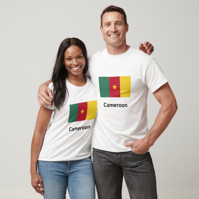 Camiseta Bandeira dos Camarões (Unissex)