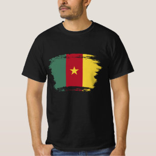 Camiseta Bandeira dos Camarões