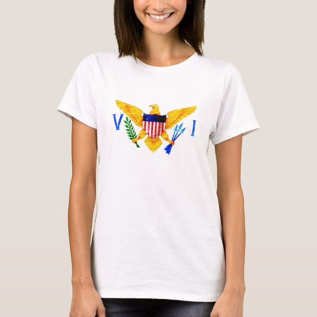 CAMISETA BANDEIRA DOS E.U. VIRGIN ISLANDS (Frente)