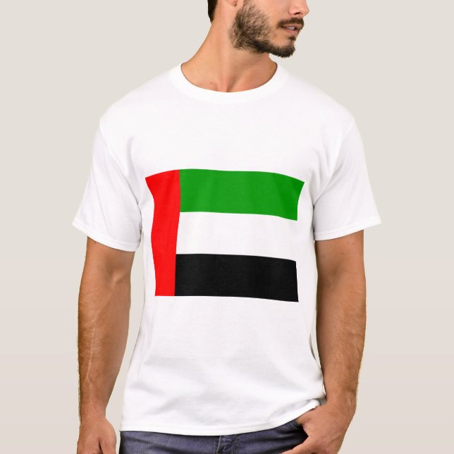 Camiseta Bandeira dos Emirados Árabes Unidos (Frente)