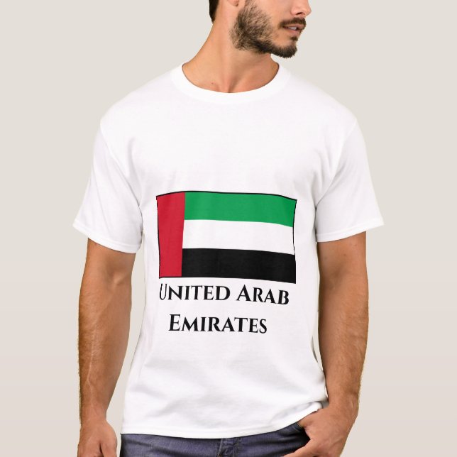 Camiseta Bandeira dos Emirados Árabes Unidos (Frente)