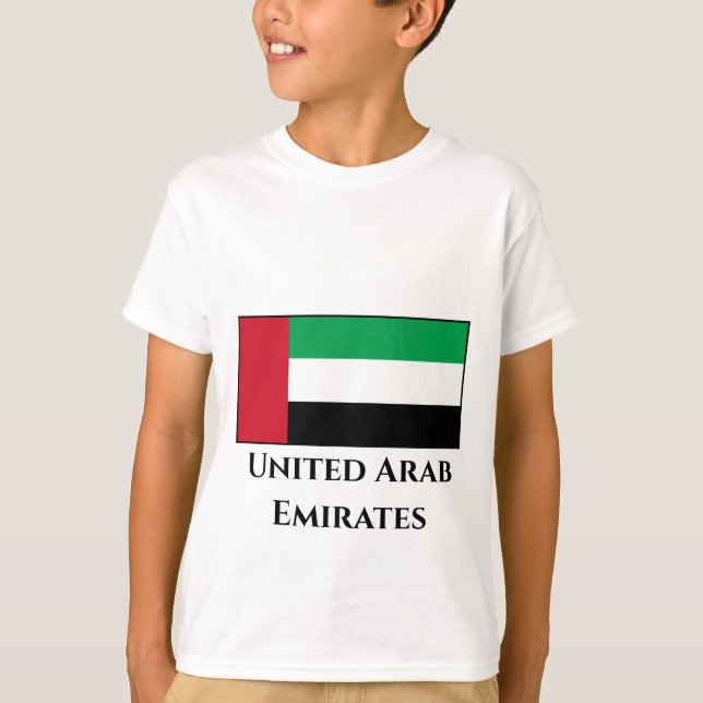 Camiseta Bandeira dos Emirados Árabes Unidos (Frente)