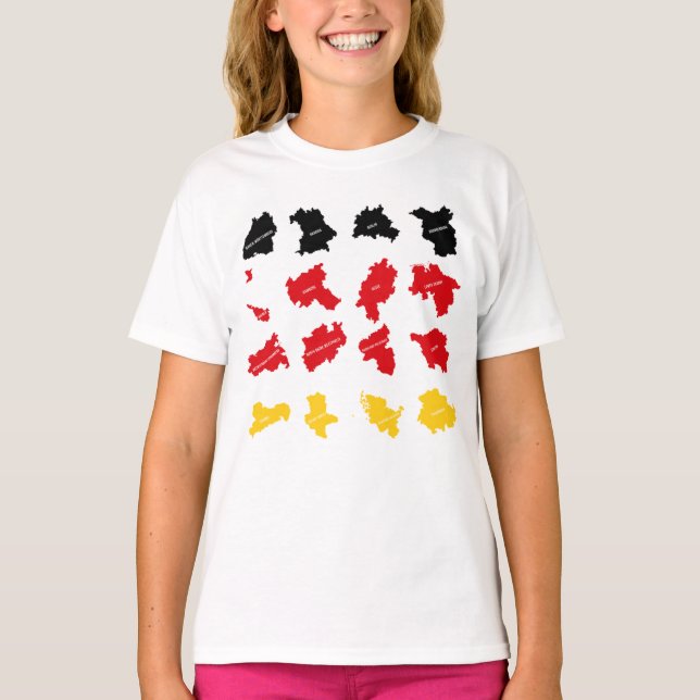Camiseta Bandeira dos Estados Alemães (Frente)