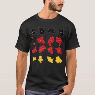 Camiseta Bandeira dos Estados Alemães