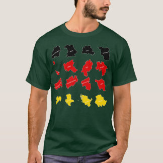Camiseta Bandeira dos Estados Alemães
