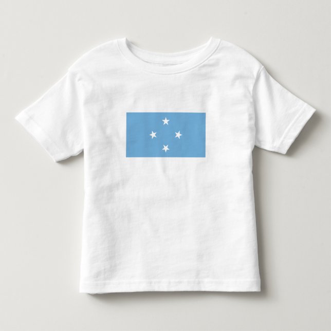 Camiseta Bandeira dos Estados Federados da Micronésia (Frente)