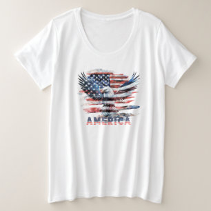 Camiseta Bandeira dos Estados Unidos. América