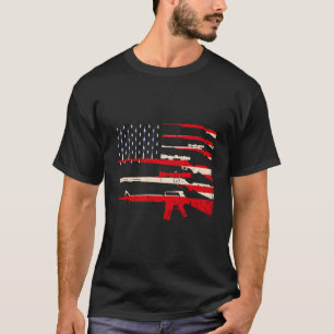 Camiseta Bandeira dos Estados Unidos Armas 2A Emenda Pais