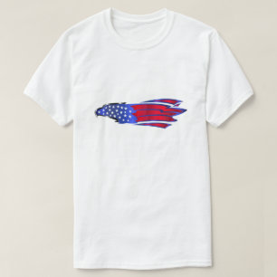 Camiseta Bandeira dos Estados Unidos Eagle
