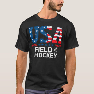 Camiseta Bandeira dos Estados Unidos EUA Equipe de Hóquei n