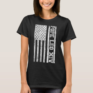 Camiseta Bandeira dos Estados Unidos Novo Papa Católico 202