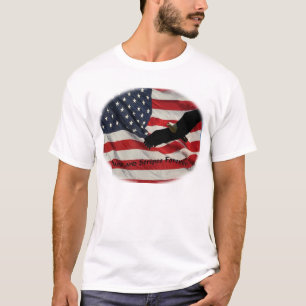 Camiseta Bandeira dos Estados Unidos para sempre