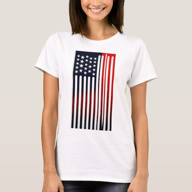 Camiseta Bandeira dos EUA (Frente)