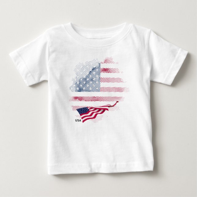 Camiseta bandeira dos EUA (Frente)