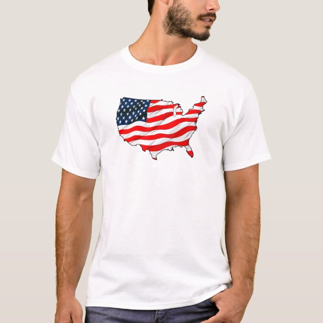 Camiseta Bandeira dos EUA (Frente)