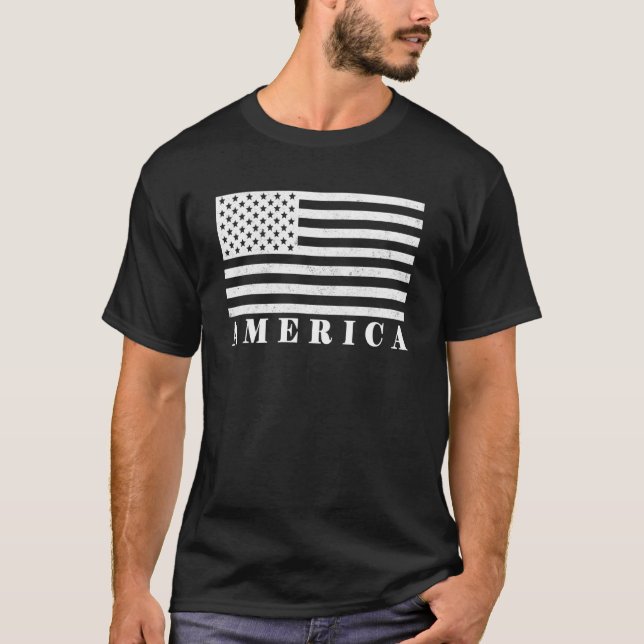 Camiseta Bandeira dos EUA (Frente)