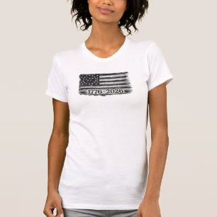 CAMISETA BANDEIRA DOS EUA 1776-2026