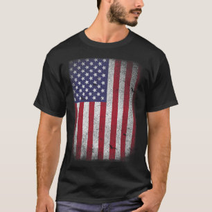 Camiseta Bandeira dos EUA 4 de julho Americano Vermelho Bra