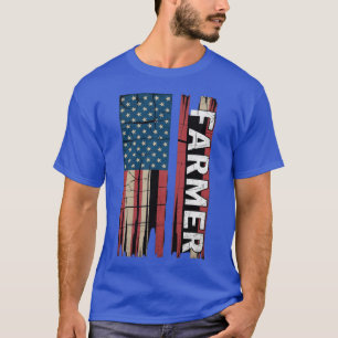 Camiseta Bandeira dos EUA Agricultor , Agricultores America