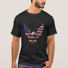 Camiseta Bandeira dos EUA Águia Careca 4 de Julho