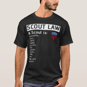 Camiseta Bandeira dos EUA América Escotismo para Meninos