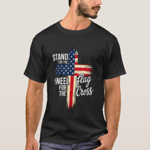 Camiseta Bandeira dos EUA Citação Religiosa 4 de Julho Fé C