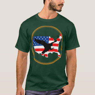 Camiseta Bandeira dos EUA com silhueta de águia