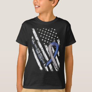 Camiseta Bandeira dos EUA Conscientização sobre Diabetes Ti