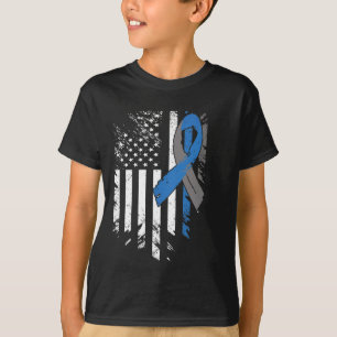 Camiseta Bandeira dos EUA Conscientização sobre Diabetes Ti
