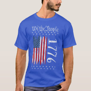 Camiseta Bandeira dos EUA Constituição dos EUA Patriótica 4