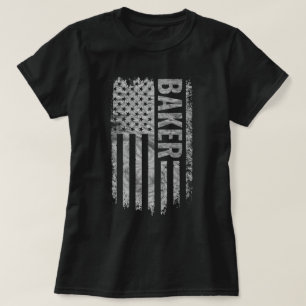 Camiseta Bandeira dos EUA desgastada para Bakers