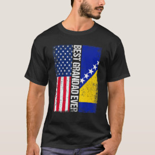 Camiseta Bandeira Dos Eua E A Melhor Granda Da Bósnia E Her
