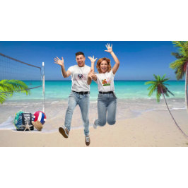 Camiseta bandeira dos EUA e águia