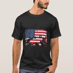 Camiseta Bandeira dos EUA Envelhecida Parquedistas American